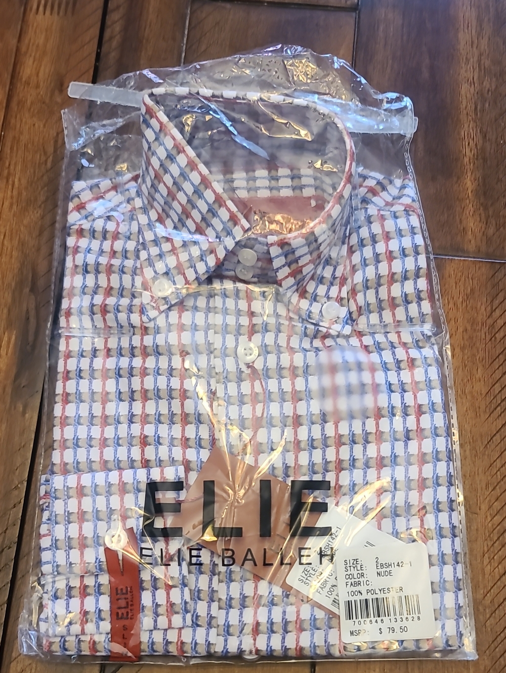 Kid's White Multicolor Check Dress Shirt